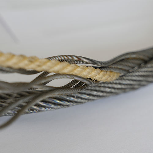 Elevator wire rope core